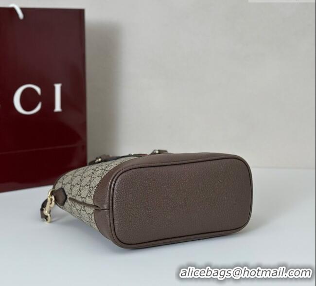 Top Quality Gucci Ophidia GG Canvas small tote bag 836848 Brown 2025