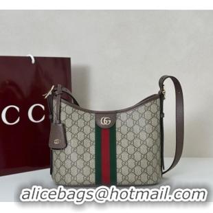 Promotional Gucci Ophidia GG Canvas small shoulder bag 836872 Brown 2025