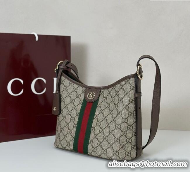 Promotional Gucci Ophidia GG Canvas small shoulder bag 836872 Brown 2025