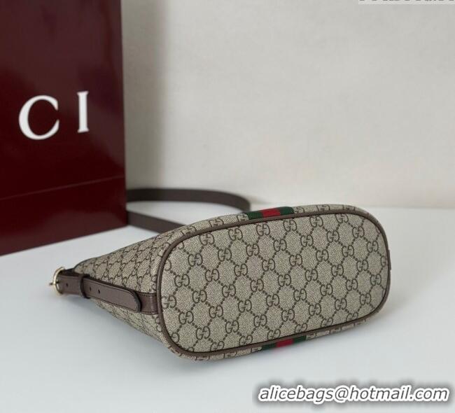 Promotional Gucci Ophidia GG Canvas small shoulder bag 836872 Brown 2025