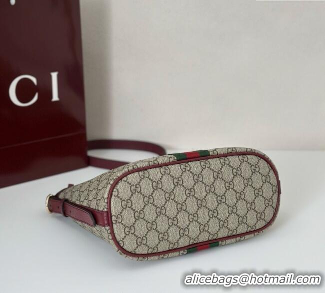 Well Crafted Gucci Ophidia GG Canvas small shoulder bag 836872 Ancora Red 2025