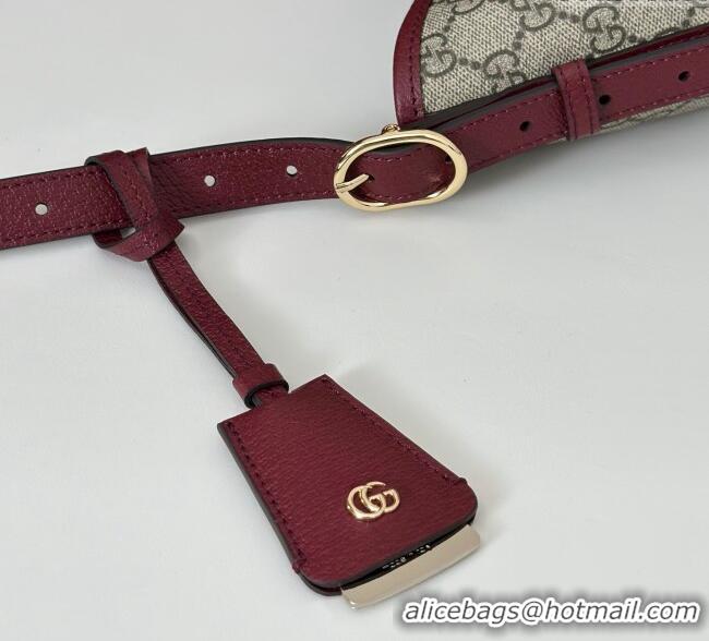 Well Crafted Gucci Ophidia GG Canvas small shoulder bag 836872 Ancora Red 2025