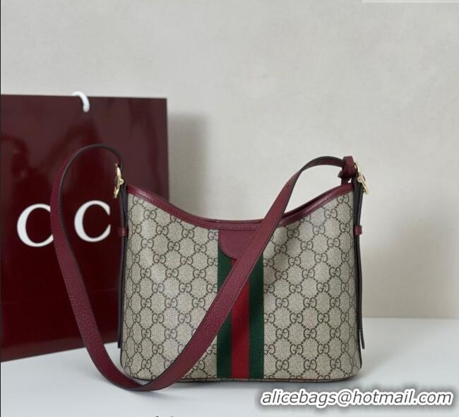 Well Crafted Gucci Ophidia GG Canvas small shoulder bag 836872 Ancora Red 2025