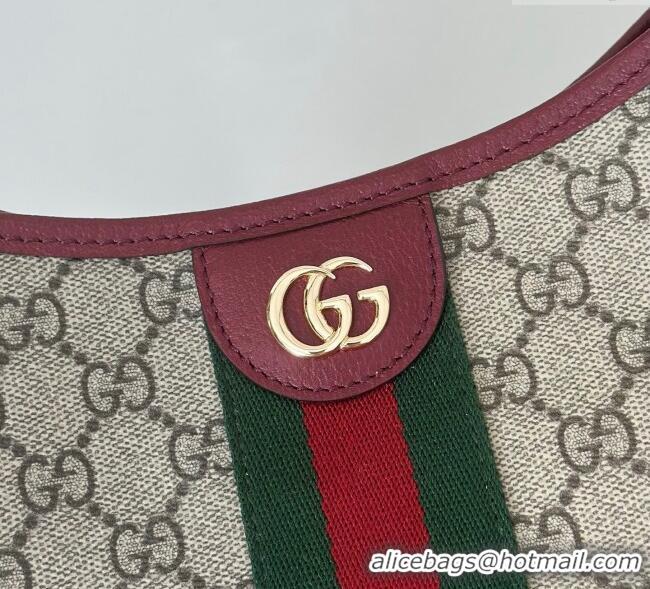 Well Crafted Gucci Ophidia GG Canvas small shoulder bag 836872 Ancora Red 2025