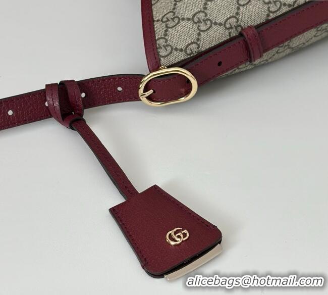 Promotional Gucci Ophidia GG Canvas large shoulder bag 836871 Ancora Red 2025