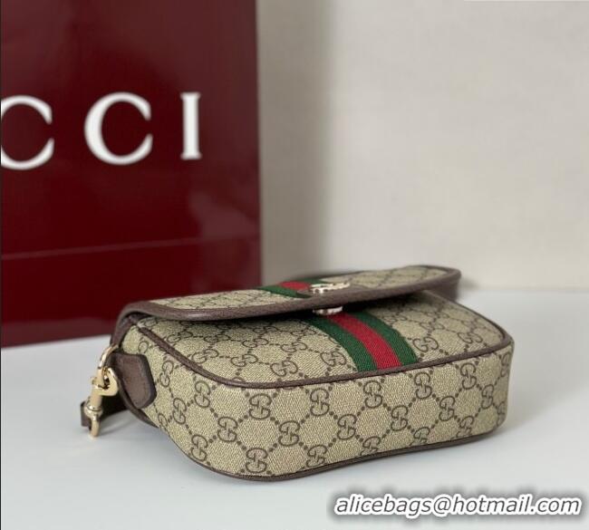 Famous Brand Gucci Ophidia GG Canvas small top handle bag 836843 Brown 2025