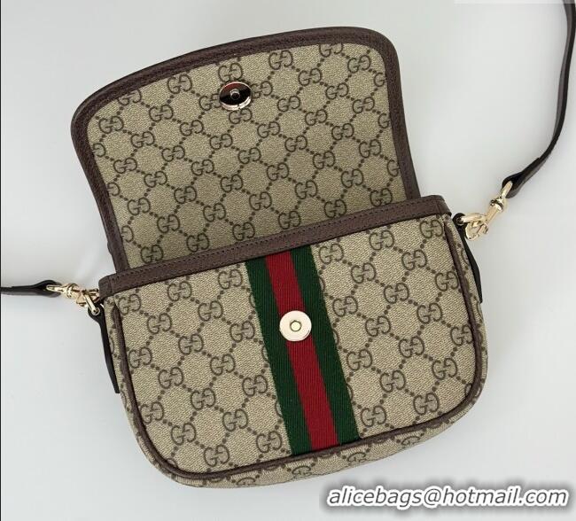 Famous Brand Gucci Ophidia GG Canvas small top handle bag 836843 Brown 2025