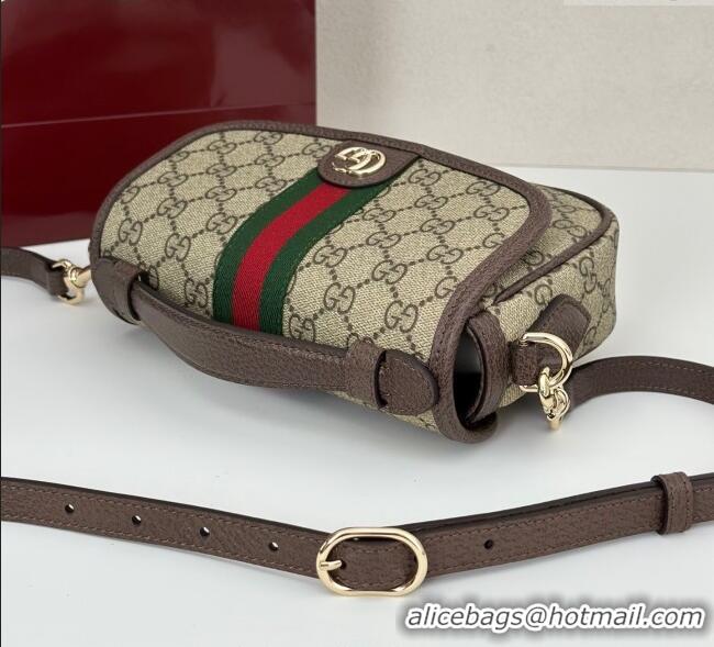 Famous Brand Gucci Ophidia GG Canvas small top handle bag 836843 Brown 2025