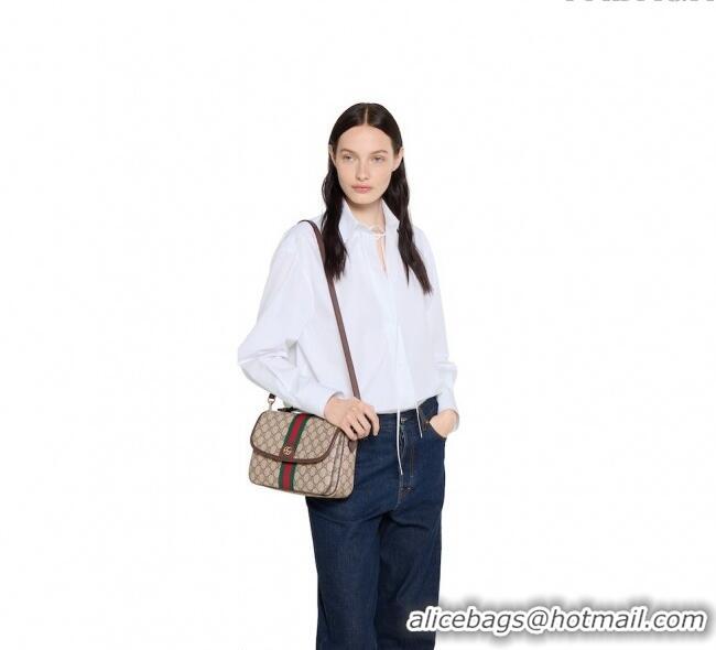 New Design Gucci Ophidia GG Canvas medium top handle bag 836842 Brown 2025