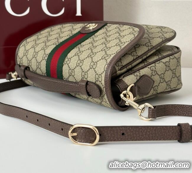 New Design Gucci Ophidia GG Canvas medium top handle bag 836842 Brown 2025