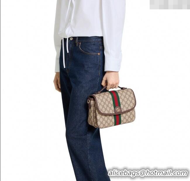 Best Price Gucci Ophidia GG Canvas medium top handle bag 836842 Ancora Red 2025