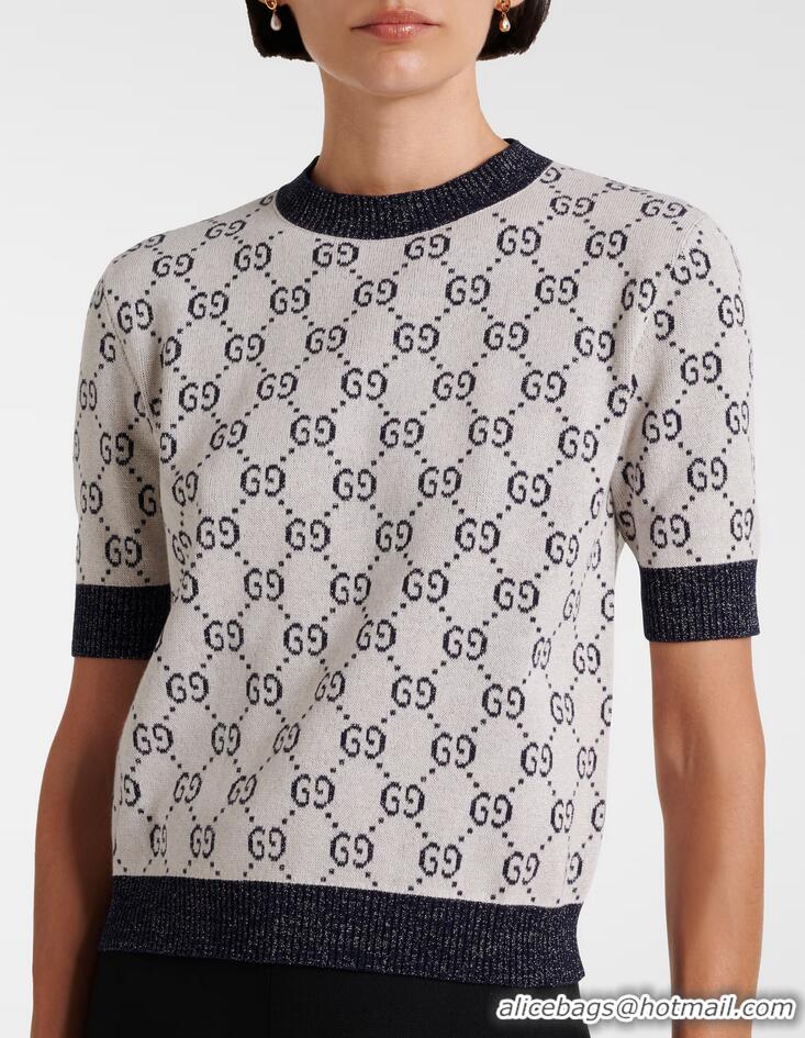​Super Quality Gucci GG Lame Jacquard Top In Cotton 9071 2025