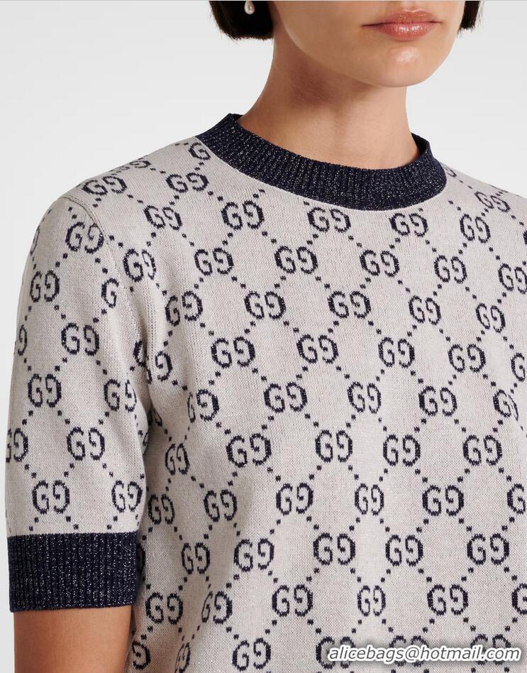 ​Super Quality Gucci GG Lame Jacquard Top In Cotton 9071 2025