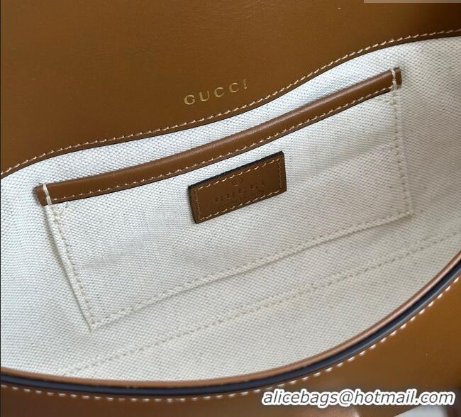 Buy Discount Gucci Horsebit 1955 Leather Small Top Handle Bag 815206 Brown 2025