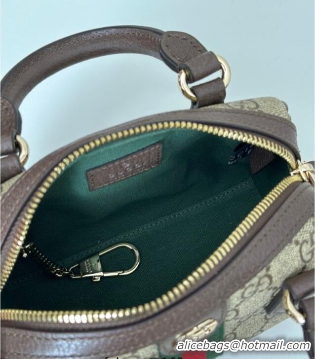 New Fashion Gucci Ophidia GG Canvas Mini Boston Bag 838478 Brown 2025