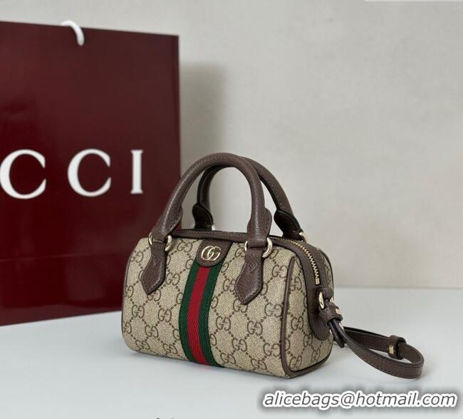 New Fashion Gucci Ophidia GG Canvas Mini Boston Bag 838478 Brown 2025