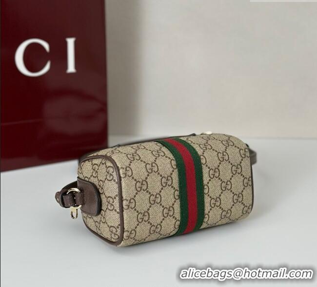 New Fashion Gucci Ophidia GG Canvas Mini Boston Bag 838478 Brown 2025