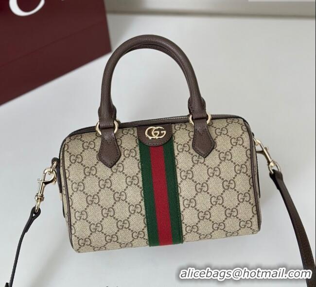 Unique Grade Gucci Ophidia GG Canvas small boston bag 841294 Brown 2025