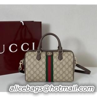 Best Quality Gucci Ophidia GG Canvas Medium Boston Bag 836825 Brown 2025