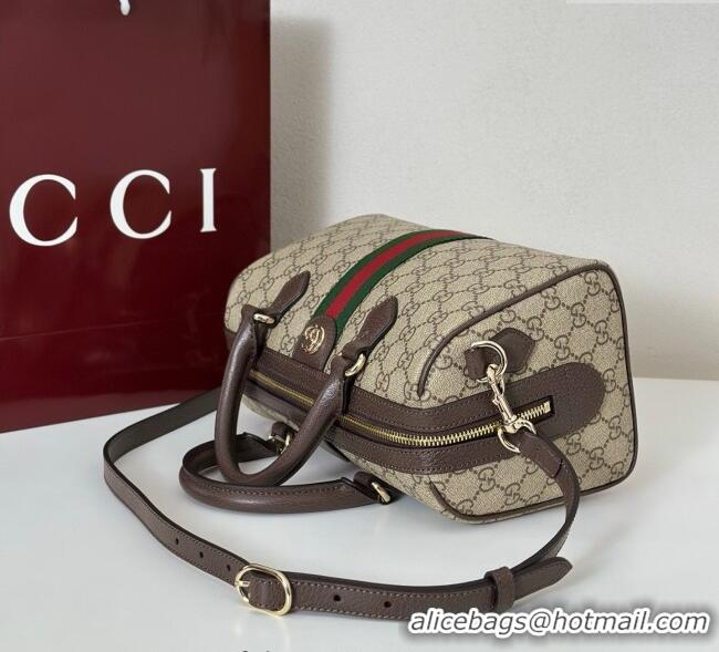Best Quality Gucci Ophidia GG Canvas Medium Boston Bag 836825 Brown 2025