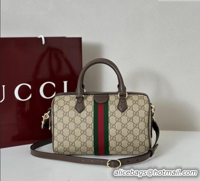 Best Quality Gucci Ophidia GG Canvas Medium Boston Bag 836825 Brown 2025