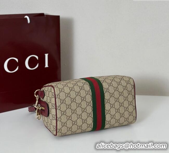 Buy Cheap Gucci Ophidia GG Canvas Medium Boston Bag 836825 Ancora Red 2025