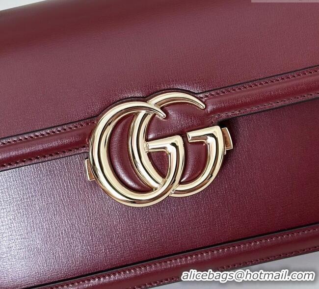 Market Sells Gucci Go Leather small shoulder bag 826761 Ancora Red 2025
