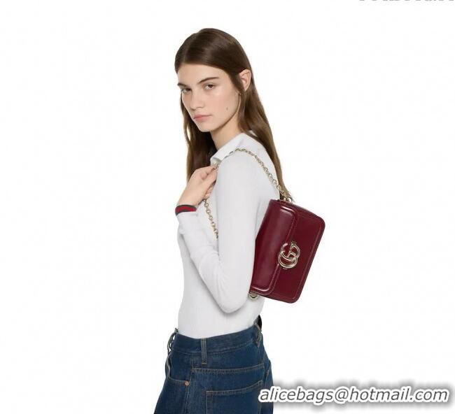 Market Sells Gucci Go Leather small shoulder bag 826761 Ancora Red 2025