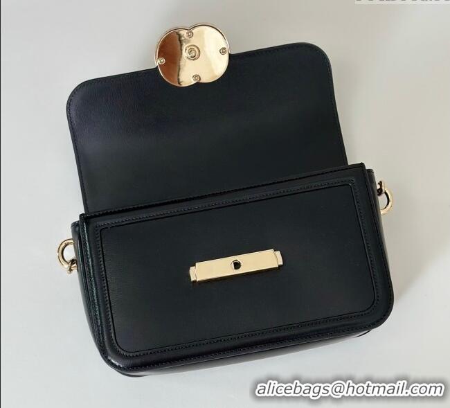 Top Quality Gucci Go Leather small shoulder bag 826761 Black 2025