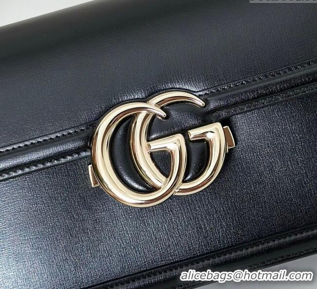 Top Quality Gucci Go Leather small shoulder bag 826761 Black 2025