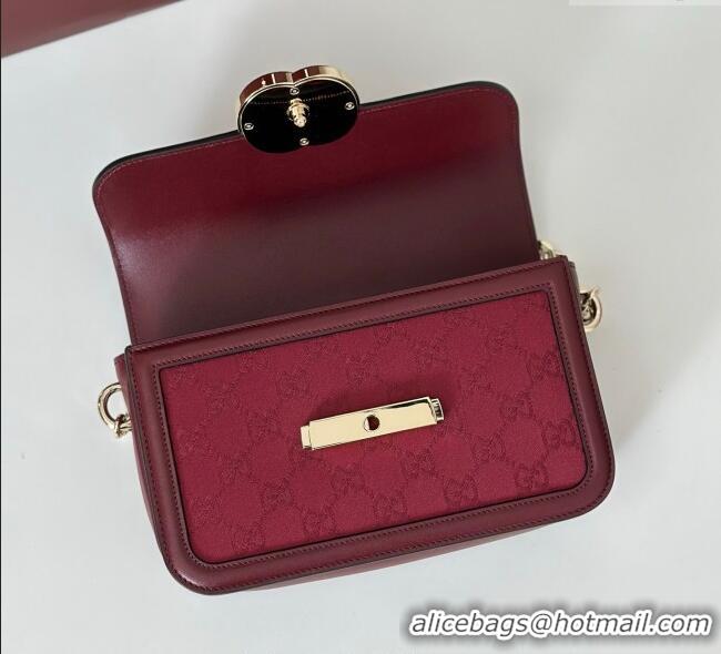 Inexpensive Gucci Go GG Canvas small shoulder bag 826761 Ancora Red 2025