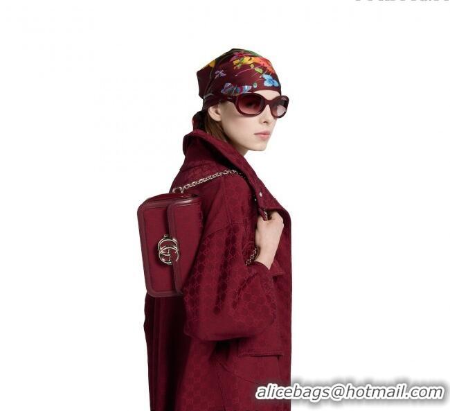 Inexpensive Gucci Go GG Canvas small shoulder bag 826761 Ancora Red 2025