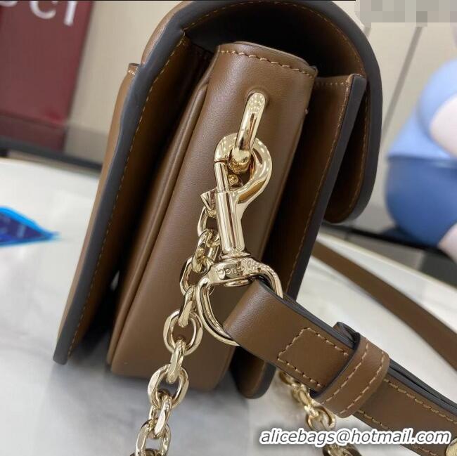 Top Quality Gucci Go Suede small shoulder bag 826761 Brown 2025
