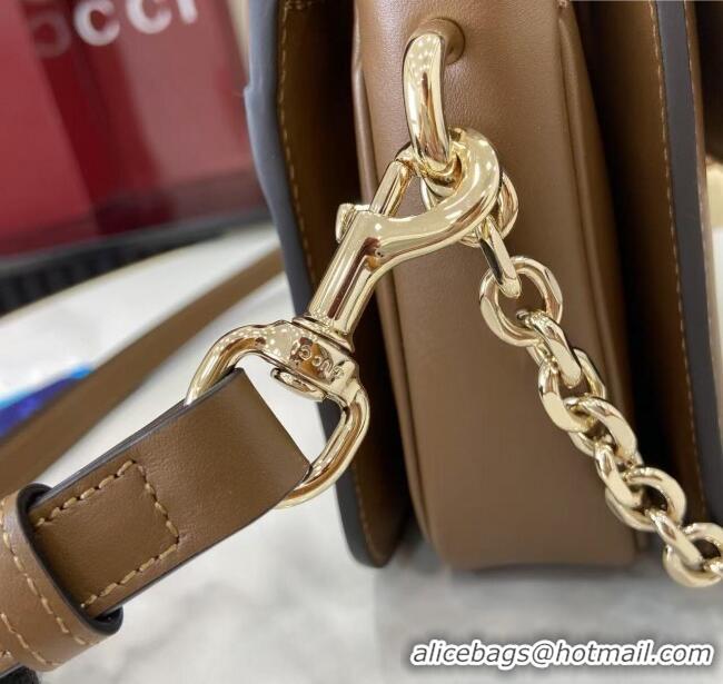 Top Quality Gucci Go Suede small shoulder bag 826761 Brown 2025