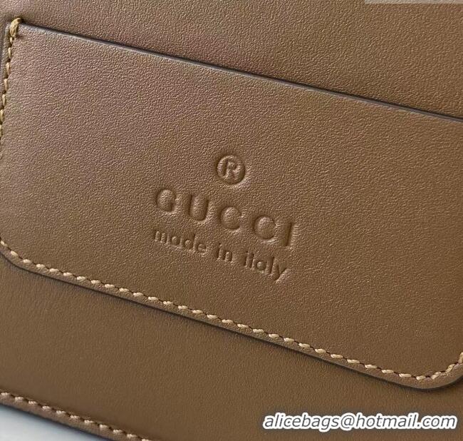 Top Quality Gucci Go Suede small shoulder bag 826761 Brown 2025