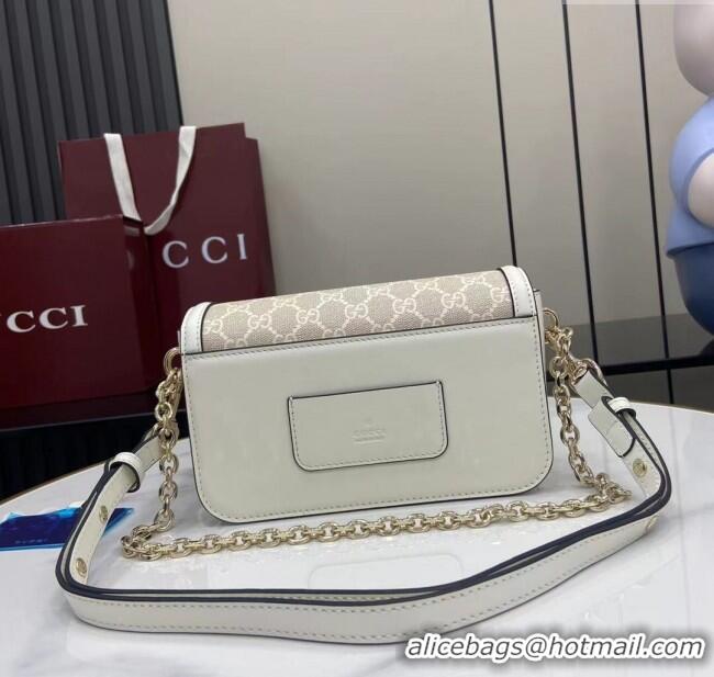 Super Quality Gucci Go GG Canvas small shoulder bag 826761 Grey 2025