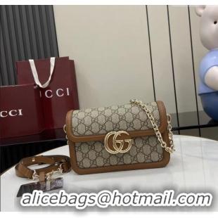 Grade Design Gucci Go GG Canvas small shoulder bag 826761 Beige/Brown 2025