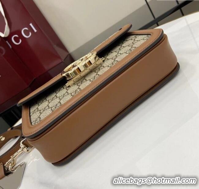 Grade Design Gucci Go GG Canvas small shoulder bag 826761 Beige/Brown 2025