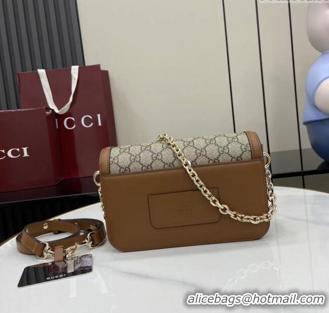 Grade Design Gucci Go GG Canvas small shoulder bag 826761 Beige/Brown 2025