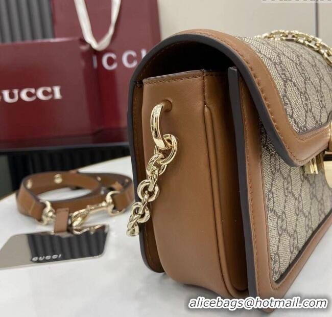 Grade Design Gucci Go GG Canvas small shoulder bag 826761 Beige/Brown 2025