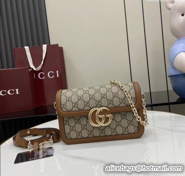 Grade Design Gucci Go GG Canvas small shoulder bag 826761 Beige/Brown 2025