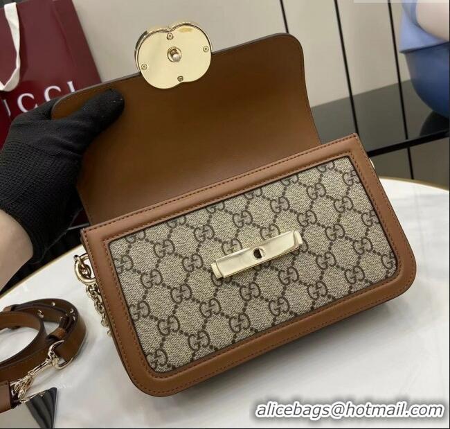 Grade Design Gucci Go GG Canvas small shoulder bag 826761 Beige/Brown 2025