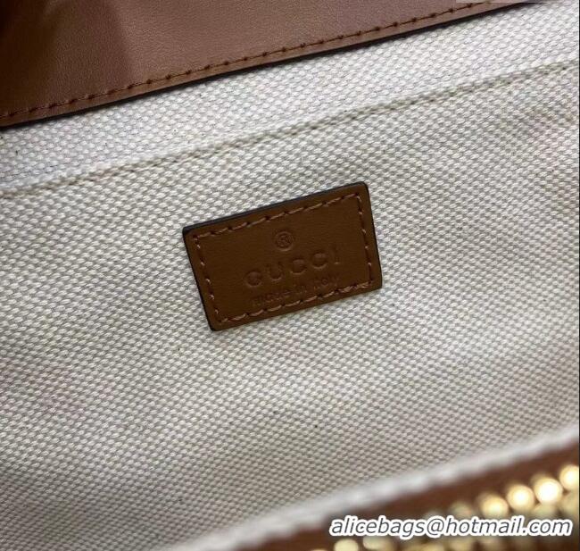 Grade Design Gucci Go GG Canvas small shoulder bag 826761 Beige/Brown 2025