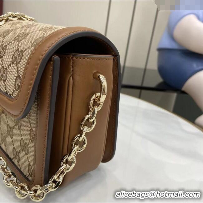 Market Sells Gucci Go GG Canvas small shoulder bag 826761 Camel 2025