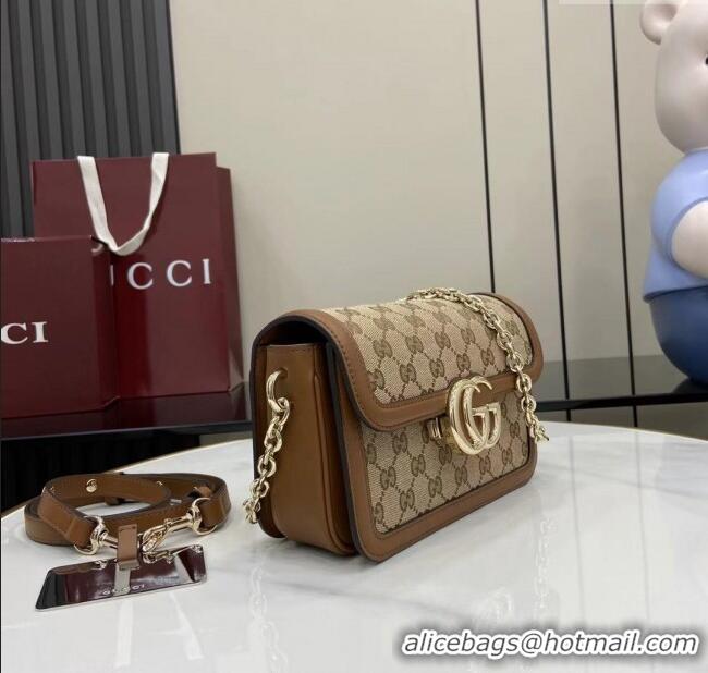 Market Sells Gucci Go GG Canvas small shoulder bag 826761 Camel 2025