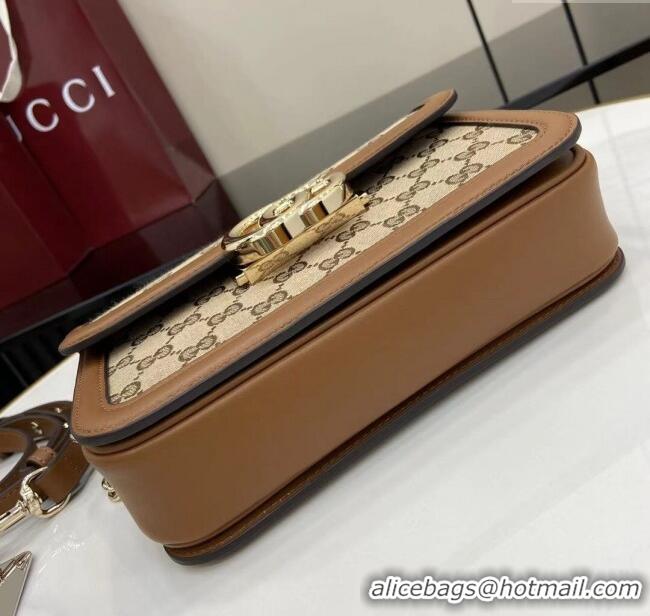 Market Sells Gucci Go GG Canvas small shoulder bag 826761 Camel 2025
