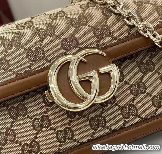 Market Sells Gucci Go GG Canvas small shoulder bag 826761 Camel 2025