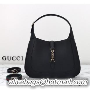 Best Price Gucci Jackie 1961 Leather large crossbody bag 810229 Black 2025