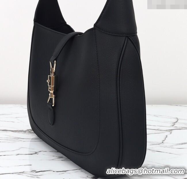 Best Price Gucci Jackie 1961 Leather large crossbody bag 810229 Black 2025