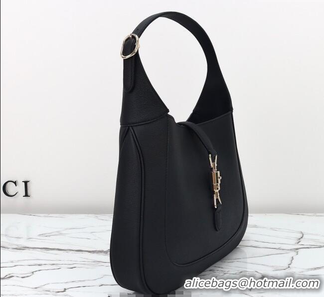 Best Price Gucci Jackie 1961 Leather large crossbody bag 810229 Black 2025
